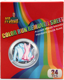 Color run remover sheet